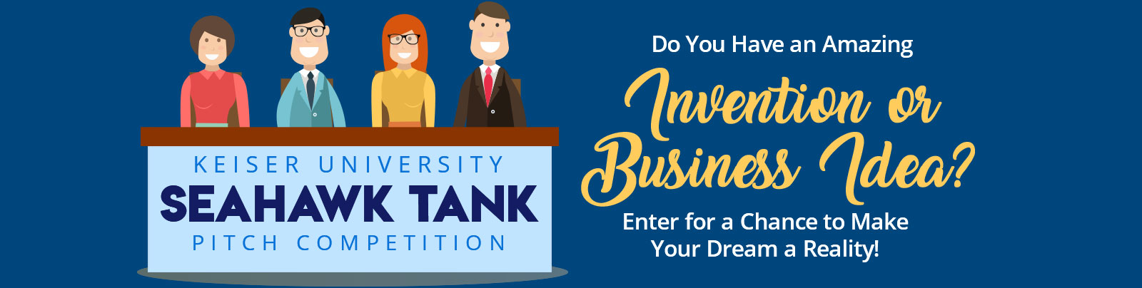 Enter the Seahawk Tank Pitch Competition!
